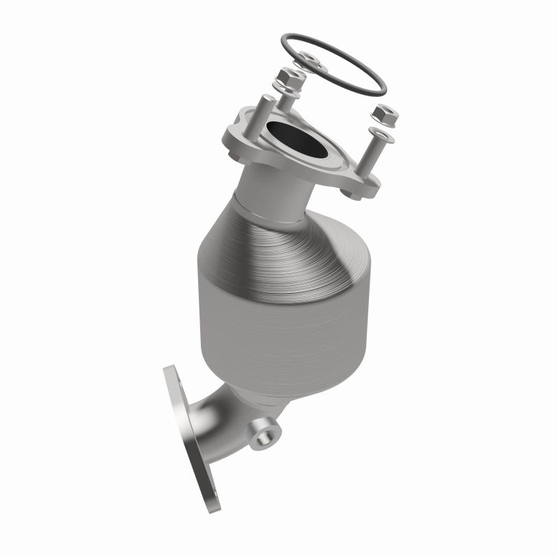 MagnaFlow 551300 carb direct-fit catalytic converter, opposite side view of the turntable spin