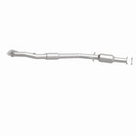 MagnaFlow 52973 oem grade direct-fit catalytic converter, side view of the turntable spin