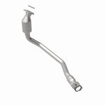 MagnaFlow 4561619 carb direct-fit catalytic converter, rear view of the turntable spin