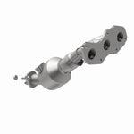 MagnaFlow 5582820 carb manifold converter, opposite rear three-quarter view of the turntable spin