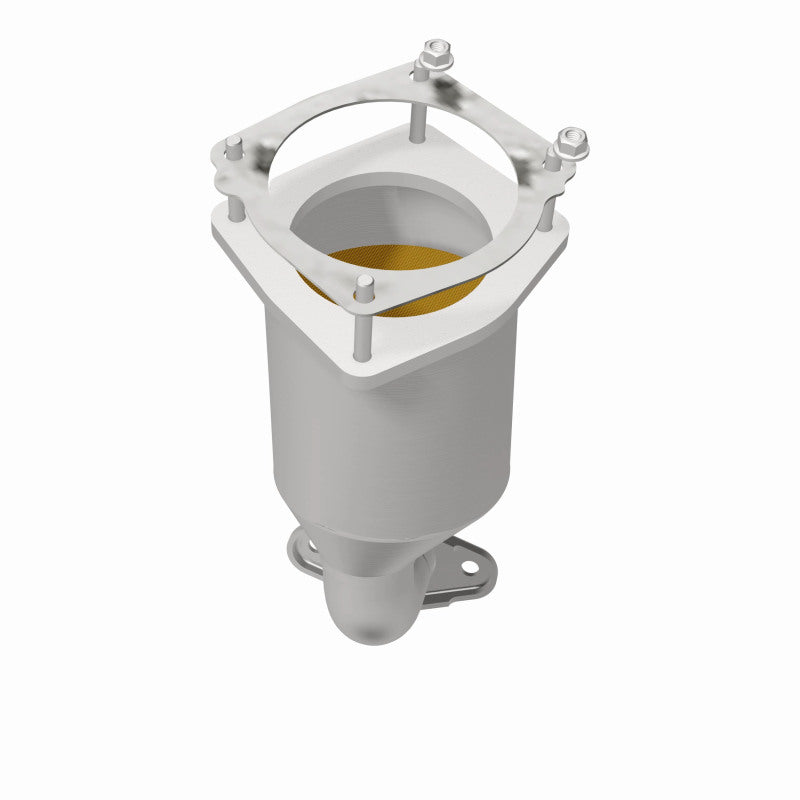 MagnaFlow 4561110 carb direct-fit catalytic converter, opposite side view of the turntable spin