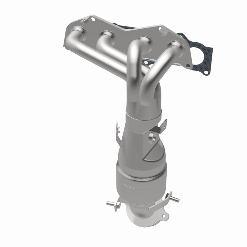 MagnaFlow 5531267 carb manifold converter, opposite rear three-quarter view of the turntable spin