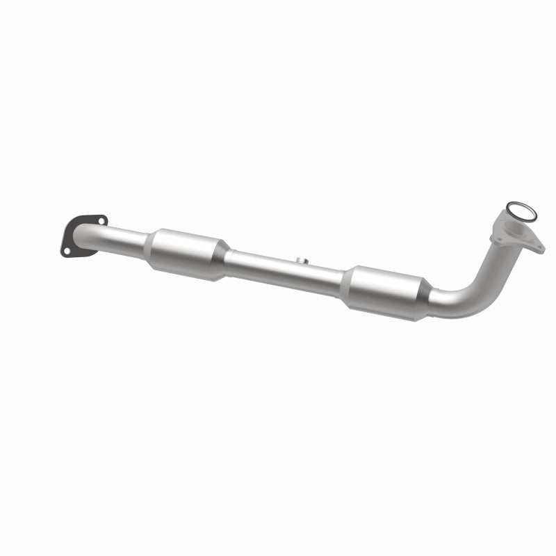 MagnaFlow 5582633 carb direct-fit catalytic converter, opposite rear three-quarter view of the turntable spin
