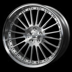 Brushed RennTech multi-spoke forged wheel from the front - Multi-Spoke 20/21-inch Wheels for the 2003-2020 SL-Class
