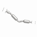 MagnaFlow 52958 oem grade direct-fit catalytic converter, side view of the turntable spin