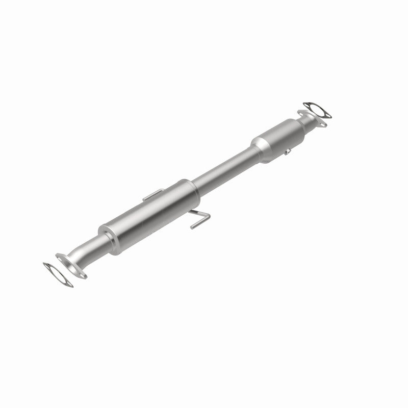 MagnaFlow 5561817 carb direct-fit catalytic converter, rear view of the turntable spin