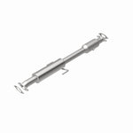 MagnaFlow 5561817 carb direct-fit catalytic converter, rear view of the turntable spin