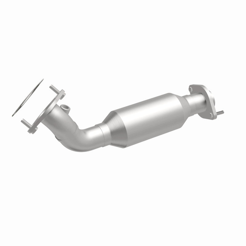 MagnaFlow 5461171 carb direct-fit catalytic converter, front three-quarter view of the turntable spin