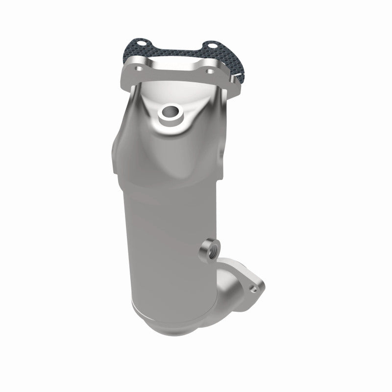 MagnaFlow 5551120 carb manifold converter, opposite rear three-quarter view of the turntable spin