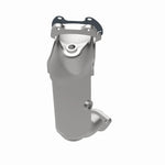 MagnaFlow 5551120 carb manifold converter, opposite rear three-quarter view of the turntable spin