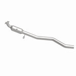 MagnaFlow 5551173 carb direct-fit catalytic converter, side view of the turntable spin