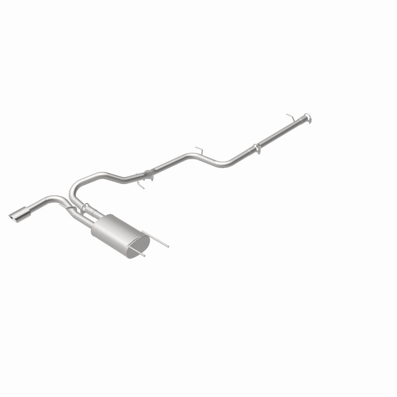 BRExhaust 106-0430 direct-fit exhaust kit, rear view of the turntable spin