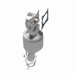 MagnaFlow 5531893 carb manifold converter, opposite rear three-quarter view of the turntable spin