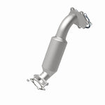 MagnaFlow 5481416 carb direct-fit catalytic converter, rear view of the turntable spin