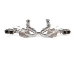 Akrapovic Chevrolet Corvette C8 Slip-On Line (Titanium) S-CO/TI/3 for Chevrolet Corvette Stingray C8 2021-2027, angled view