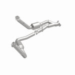 MagnaFlow 5451709 carb direct-fit catalytic converter, front three-quarter view of the turntable spin