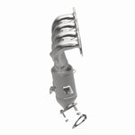 MagnaFlow 5531145 carb manifold converter, opposite side view of the turntable spin