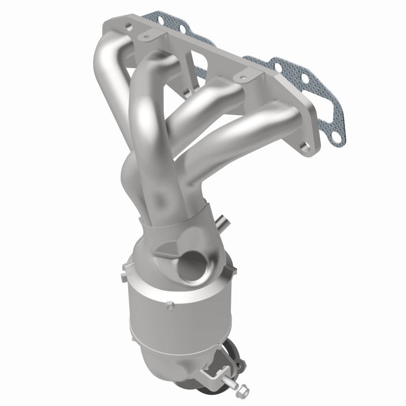 MagnaFlow 5531293 carb manifold converter, rear view of the turntable spin