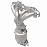 MagnaFlow 5531293 carb manifold converter, rear view of the turntable spin