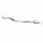 MagnaFlow 52906 oem grade direct-fit catalytic converter, side view of the turntable spin