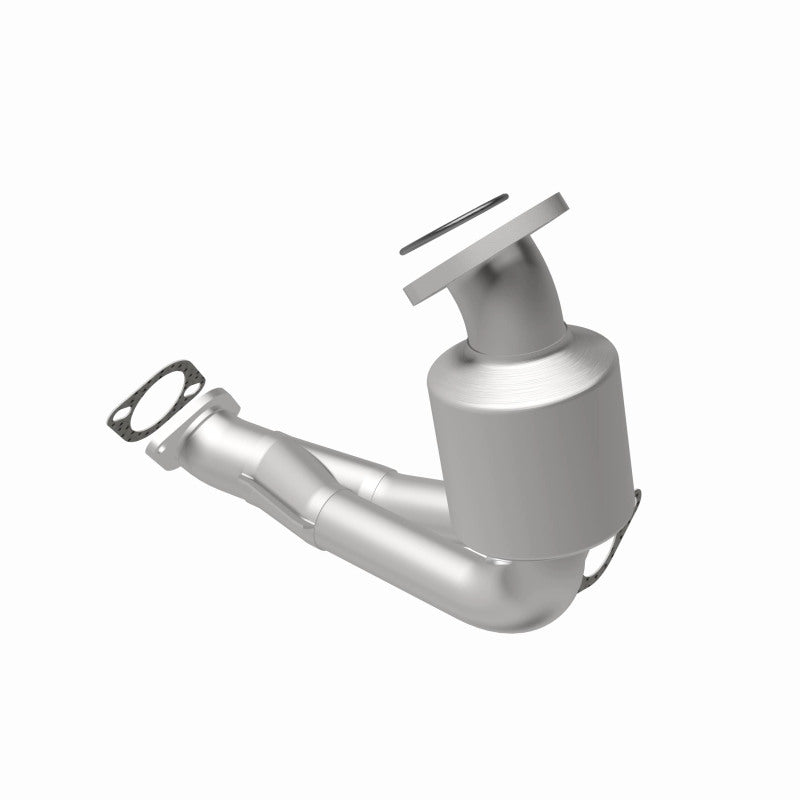 MagnaFlow 5411911 carb direct-fit catalytic converter, rear view of the turntable spin