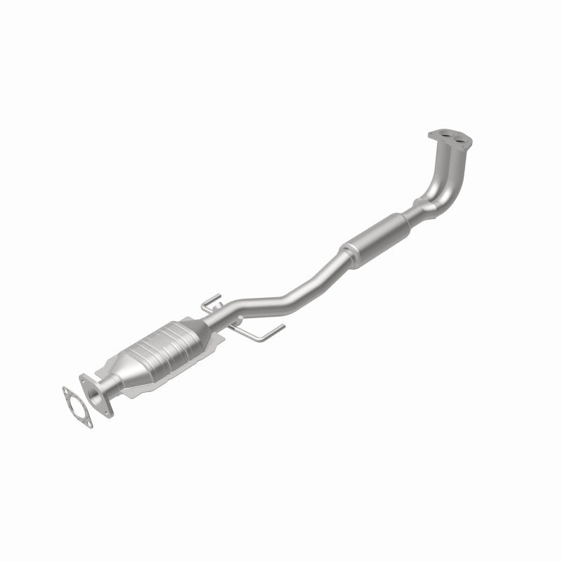 MagnaFlow 4481122 carb direct-fit catalytic converter, rear view of the turntable spin
