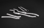 Rolls Royce Cullinan - Valved Exhaust + MidSilencer Spares, Straight MidPipes (OE Actuators)