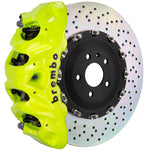 GU SQ5 Brembo GT 6-piston front kit, fluorescent yellow caliper, 405mm drilled 2-piece disc