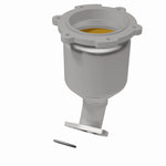 MagnaFlow 5582296 carb direct-fit catalytic converter, rear view of the turntable spin