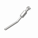 MagnaFlow 5461242 carb direct-fit catalytic converter, rear view of the turntable spin