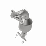 MagnaFlow 551401 carb direct-fit catalytic converter, rear view of the turntable spin