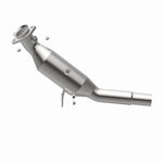 MagnaFlow 52997 oem grade direct-fit catalytic converter, side view of the turntable spin
