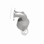 MagnaFlow 5582220 carb manifold converter, side view of the turntable spin