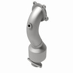 MagnaFlow 5461201 carb direct-fit catalytic converter, rear view of the turntable spin