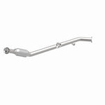 MagnaFlow 4561031 carb direct-fit catalytic converter, front three-quarter view of the turntable spin