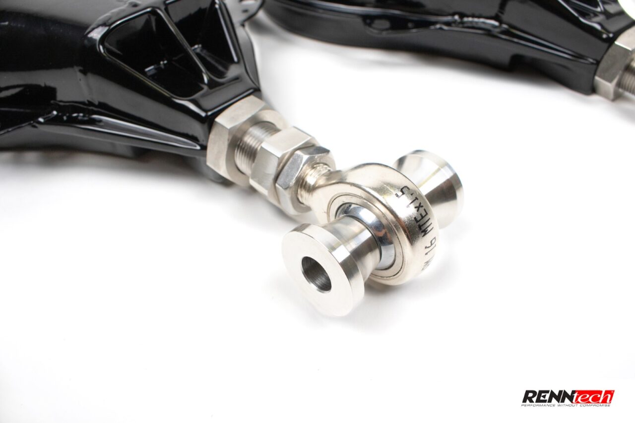 Adjustable control arm rod end close up - Adjustable Rear Lower Control Arm for the 1992-1999 S-Class