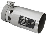 aFe Rebel XD Series Universal Exhaust Tip 4 IN Inlet x 5 IN Outlet x 10 IN L- Polished Tip