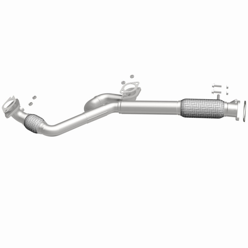 BRExhaust 107-0167 exhaust pipe, side view of the turntable spin