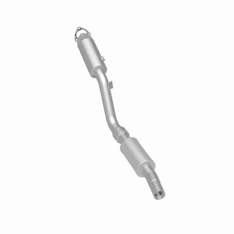 MagnaFlow 5461854 carb direct-fit catalytic converter, rear three-quarter view of the turntable spin