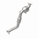 MagnaFlow 5582585 carb direct-fit catalytic converter, rear view of the turntable spin