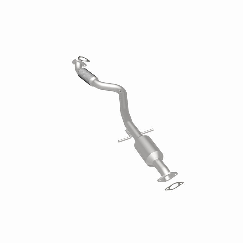 MagnaFlow 52091 oem grade direct-fit catalytic converter, rear three-quarter view of the turntable spin