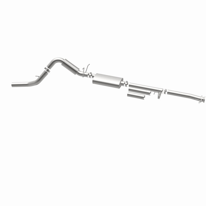 BRExhaust 106-0344 direct-fit exhaust kit, opposite rear three-quarter view of the turntable spin