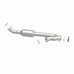 MagnaFlow 5592211 carb direct-fit catalytic converter, side view of the turntable spin