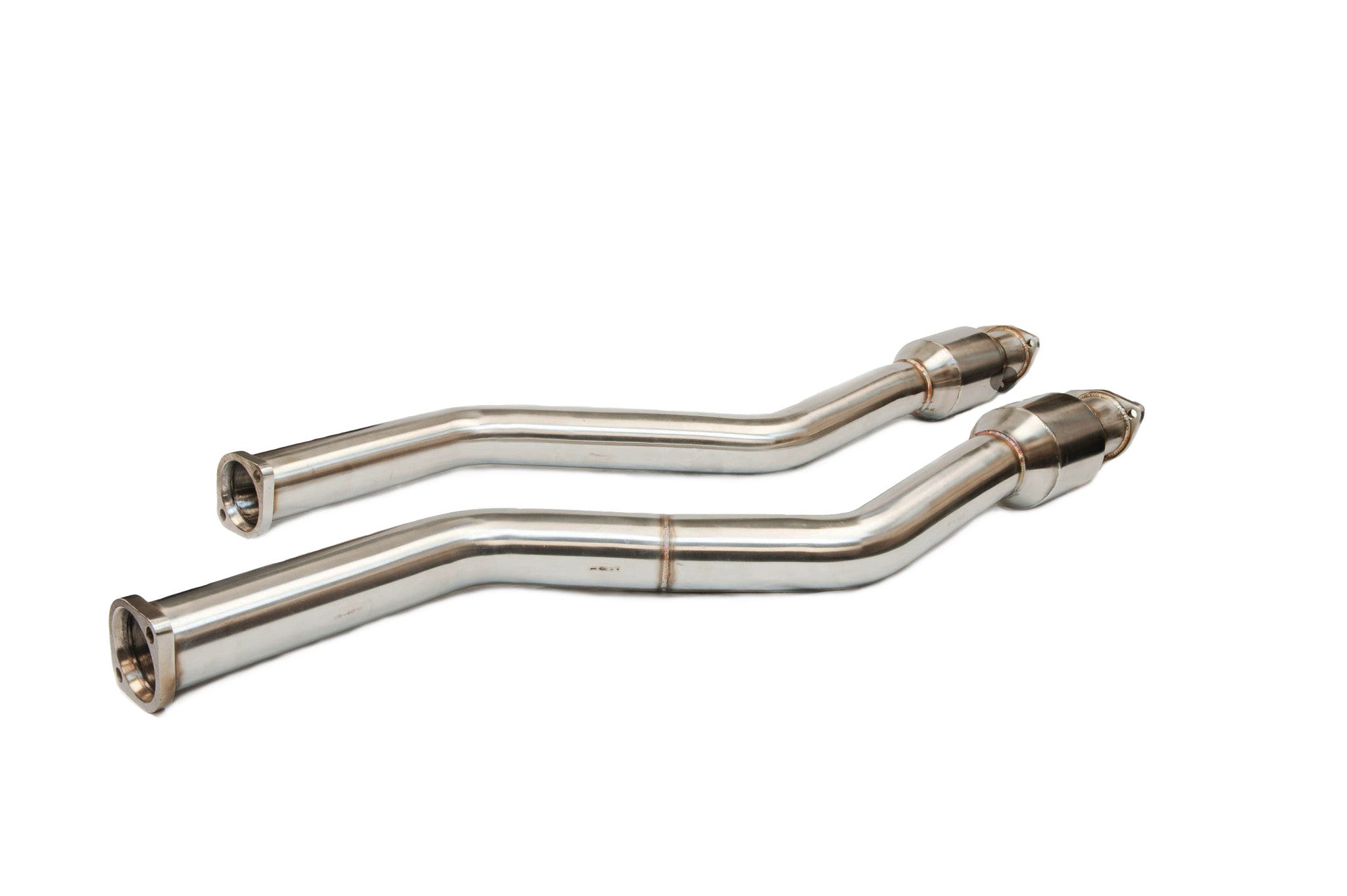Active Autowerke M3 Exhaust Section 1 With GESI Cats for BMW E46 M3 angle view
