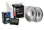 StopTech Fox Body Mustangs w/ SN95 Spindles Front ST-40 Black Calipers 332x32 Rotors Upgrade Kit
