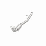 MagnaFlow 5451754 carb direct-fit catalytic converter, opposite front three-quarter view of the turntable spin