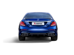 Akrapovic Mercedes Benz E63 (W213) Evolution Tail Pipe Set (High Gloss Carbon) TP-CT/46/G for Mercedes-Benz E63 AMG Sedan/Wagon W213/S213 2018-2023, rear view