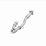 MagnaFlow 280403 oem grade direct-fit catalytic converter, opposite front three-quarter view of the turntable spin
