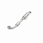 MagnaFlow 280080 oem grade direct-fit catalytic converter, opposite front three-quarter view of the turntable spin
