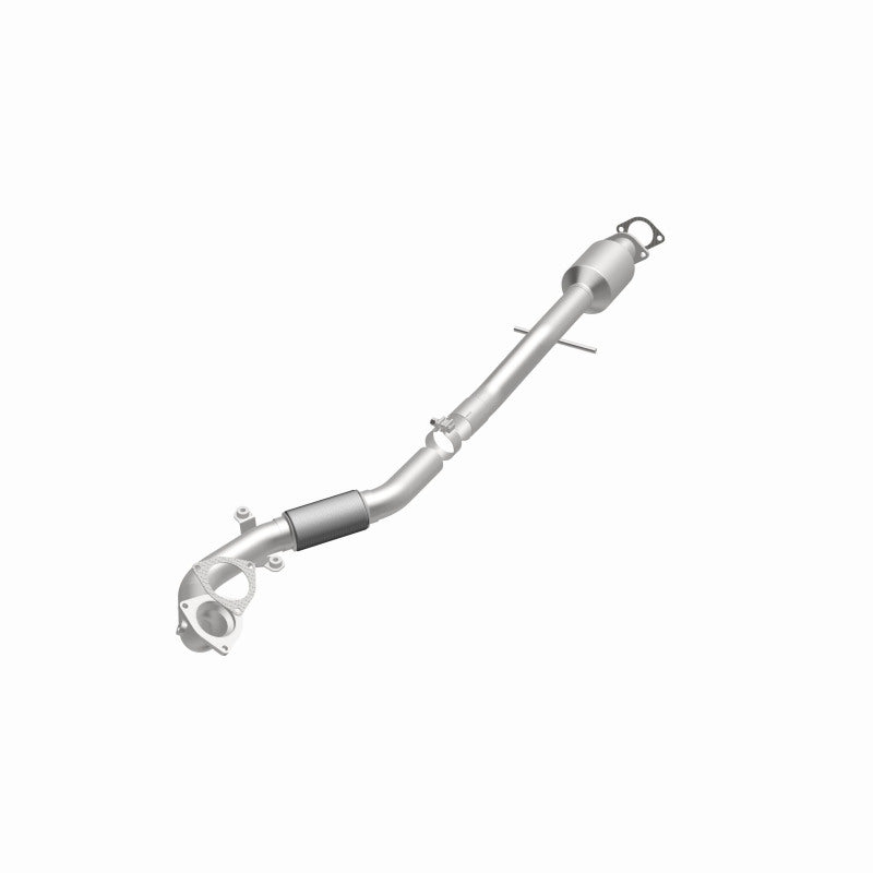MagnaFlow 52906 oem grade direct-fit catalytic converter, opposite front three-quarter view of the turntable spin